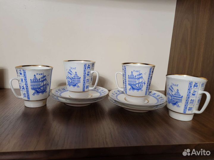 Кофейная пара лфз костяной фарфор