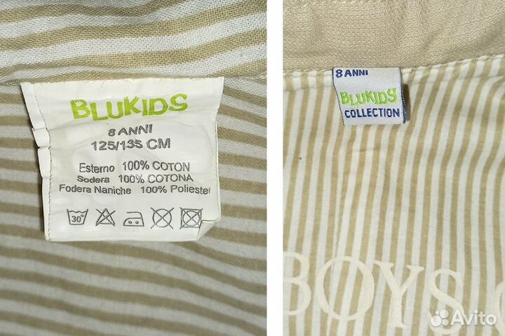 Пиджак из хлопка на рост 116 -134 см