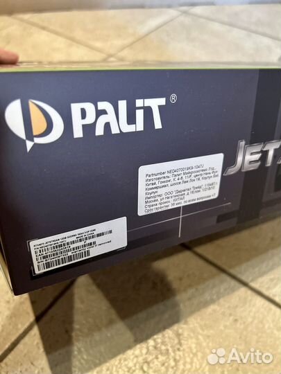 Видеокарта Palit RTX4070 jetstream 12GB