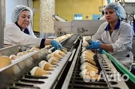 Разнорабочие в цех мороженого