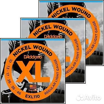 Струны для электрогитары 10-46 D'addario EXL110-3D