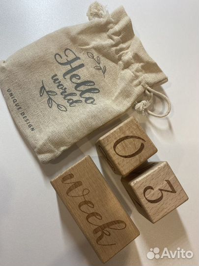 Кубики для фотосессии новорожденного