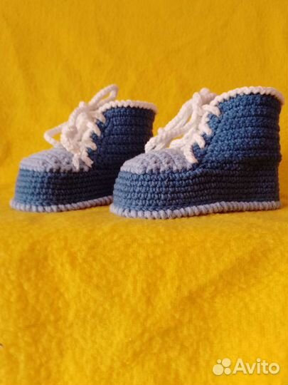 Пинетки детские вязаные