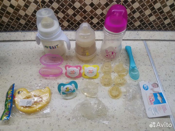 Поильники, бутылочки, соски пакетом
