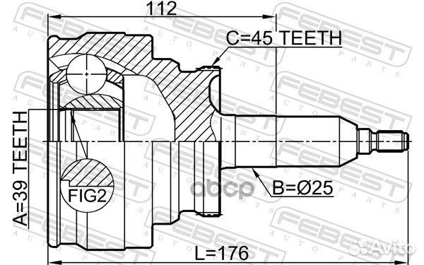 ШРУС 2110F150 Febest