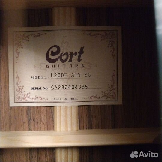 Акустическая гитара Cort L200F ATV
