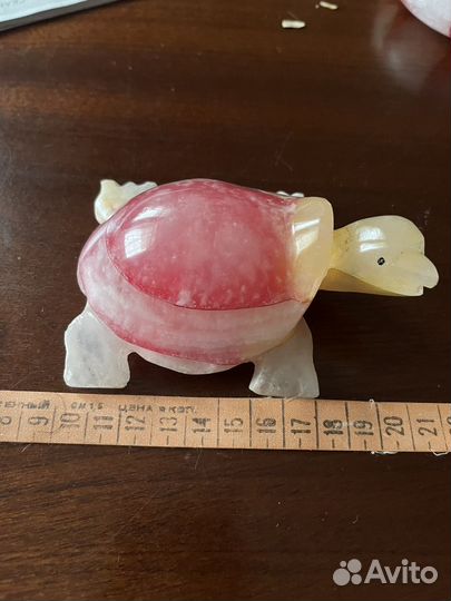 Пепельница и Черепаха из розового оникса