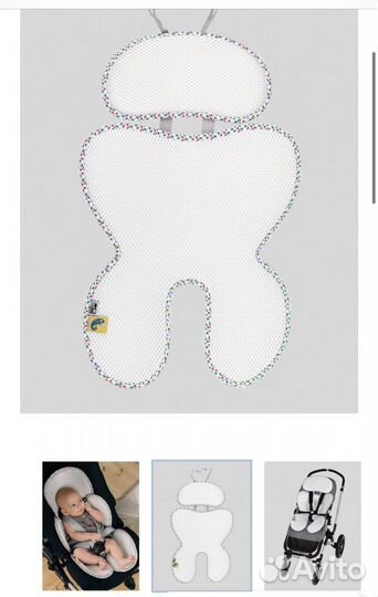 Дышащий матрасик в коляску и автокресло
