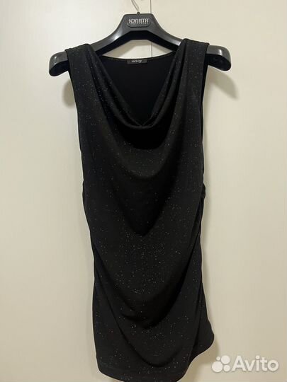 Мини платье туника в блестках