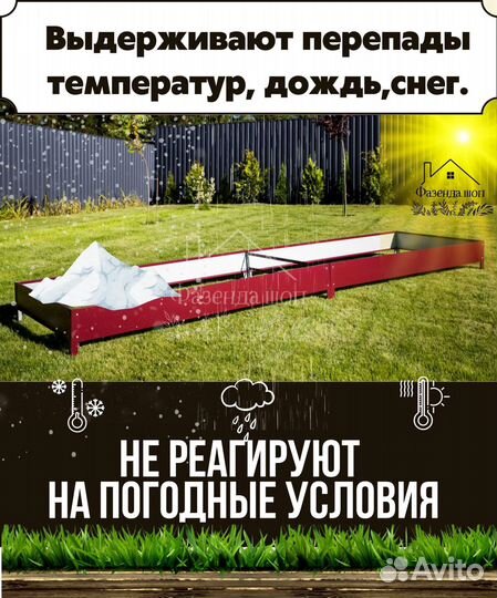 Грядки металлические с полимерным покрытием