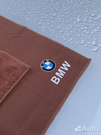 Микрофибра салфетка для авто bmw коричневая