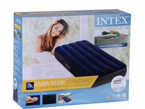 Матрас надувной intex classic downy airbed fiber 1910х760 мм высота 250мм 64756