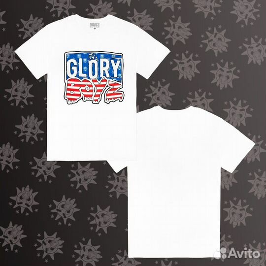 Футболка glo gang Glory Boyz White/Black