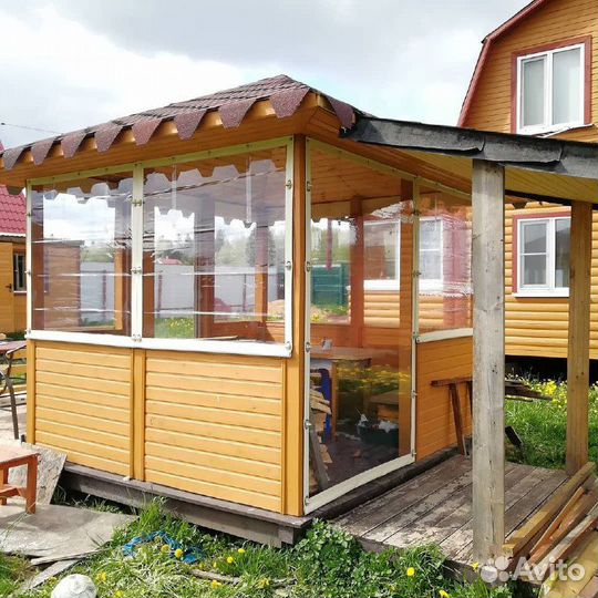 Мягкие окна пвх для веранд и беседок