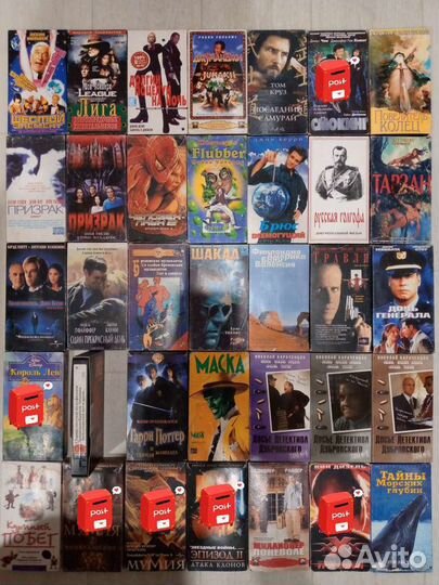 Видеокассеты VHS и DVD диски