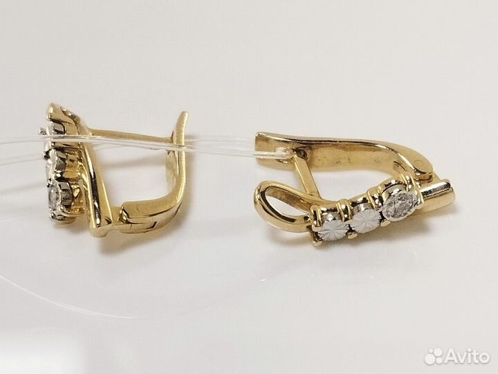 Серьги золотые с бриллиантами арт.289904