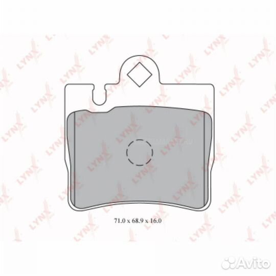 Lynxauto BD-5334 Колодки тормозные дисковые зад