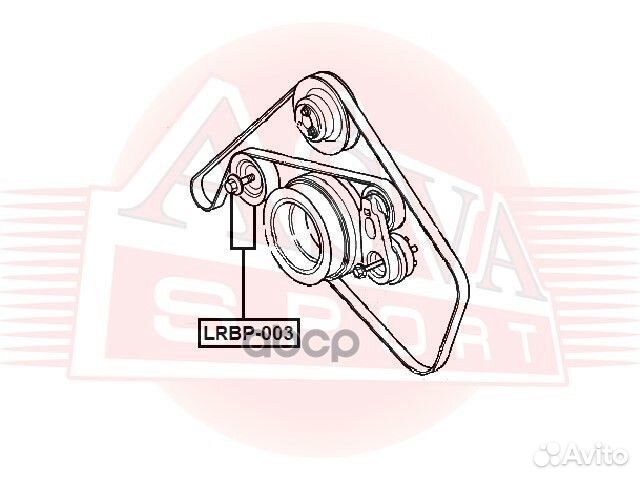 Lrbp003 asva ролик обводной (10013150/281217/00