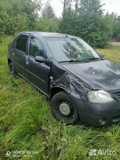 Renault Logan 1.6 МТ, 2008, битый, 200 000 км