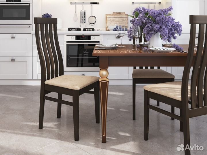 Современный стол из массива