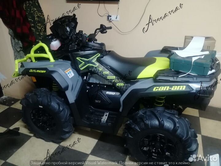 BRP G2 can-am XMR наклейки manta green зеленые