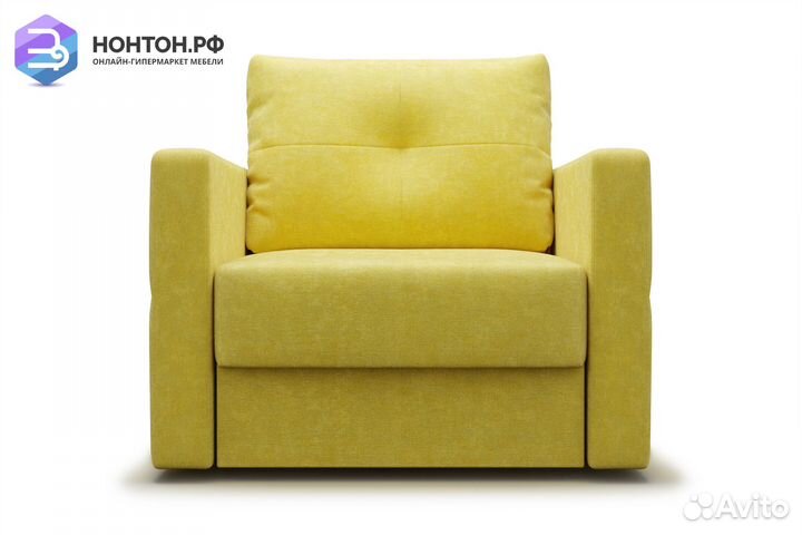 Кресло еврокнижка Вита горчичное