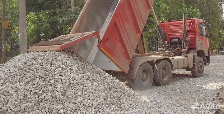 Щебень гравийный с доставкой