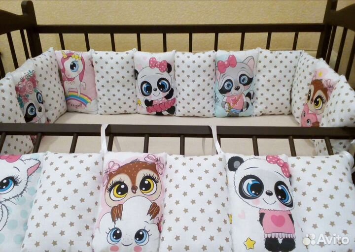 Бортики в детскую кроватку