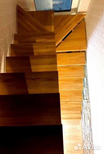 Перила деревянные с монтажем