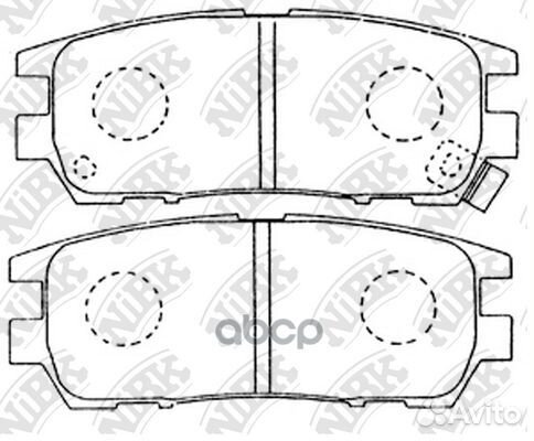 Колодки зад.mitsubishi pajero 91-00 PN3280 NiBK