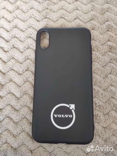 Чехол на iPhone XS MAX с логотипом Volvo