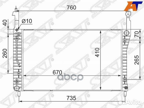 Радиатор Chevrolet Captiva 06-15 / Daewoo Winst