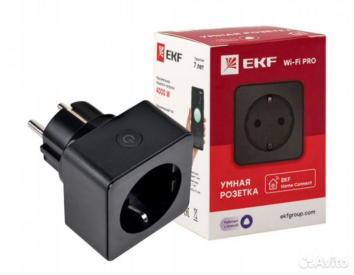 Умная розетка Wi Fi EKF