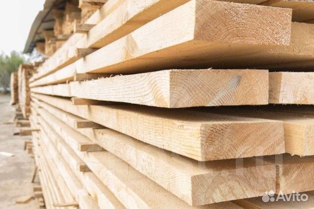 Доска сухая обрезная 50 * 150 * 6000 сорт 1-2