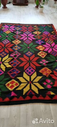 Ковер ручной работы новый из натуральной шерсти