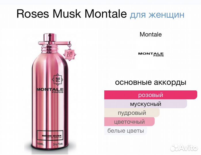 Духи Roses Musk Montale 100мл