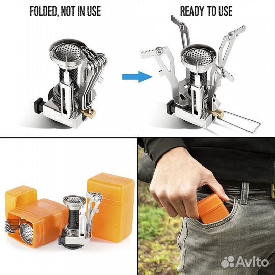 Газовая плитка карманная