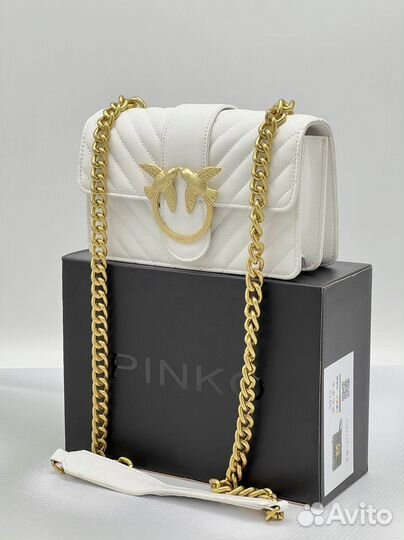 Сумка Pinko icon quilt, натуральная кожа, качество люкс