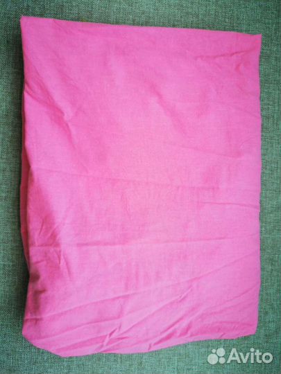 Детская простынь натяжная 80*130 розовая Икея