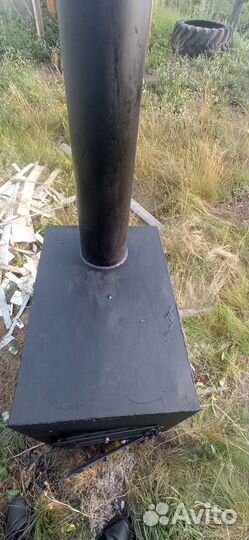 Печка для отопления дома и гаража 2 в 1