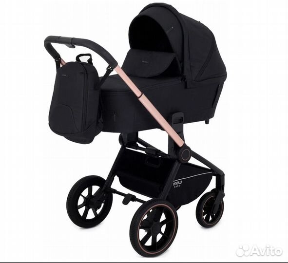 Коляска 3 В 1 mowbaby zoom gold black