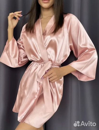 Халат шелковый