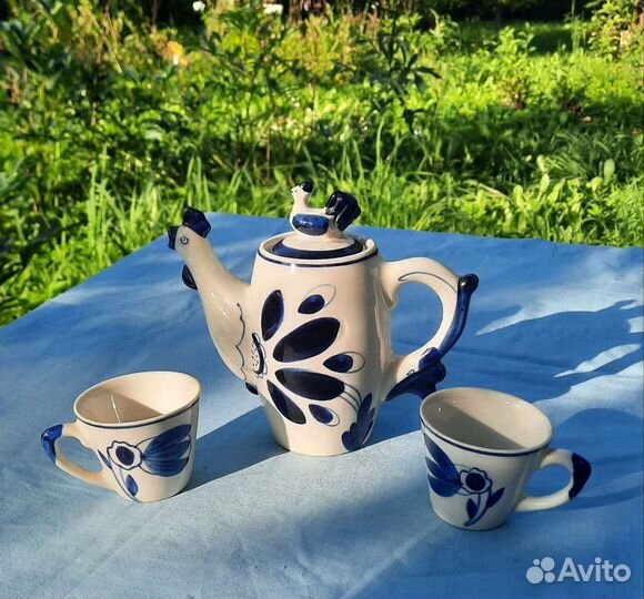 Гжель СССР посуда