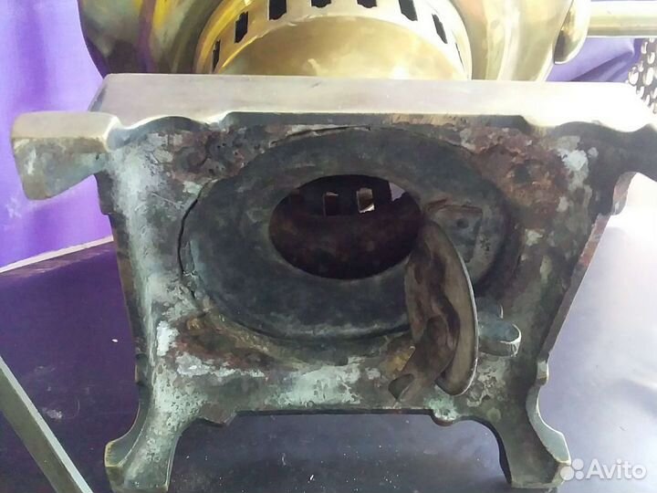 Самовар на дровах медный