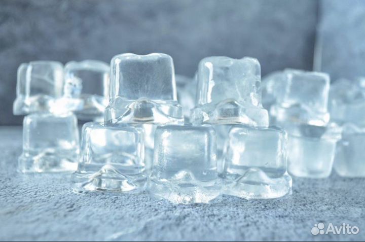 Лёд пищевой кубиками