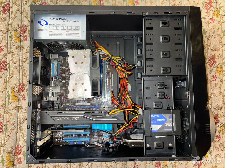 Системник 8 потоков, 16 гб озу, RX 570, SSD+HDD, 5