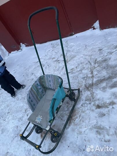 Санки с колесами