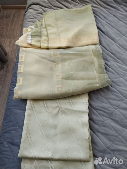 Комплект шторы и тюль бу