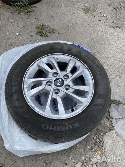 Оригиналые диски кia с резиной