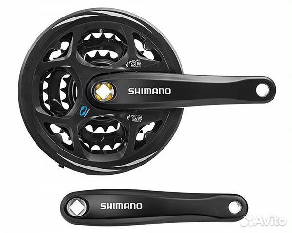 Система Shimano Altus, M311, 175мм, Кв, 42/32/22T